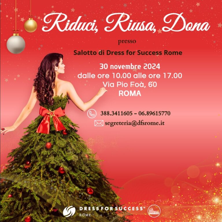 Riduci, Riusa, Dona, con DFS Rome! - Dress for Success Rome