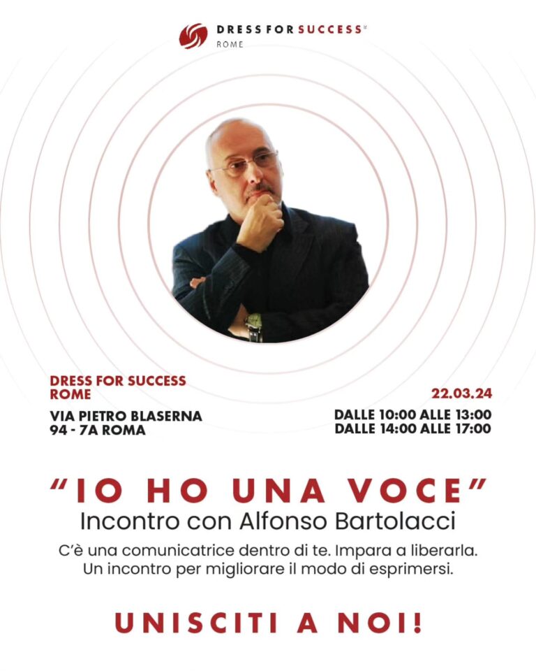 IO HO UNA VOCE – Domina la tua comunicazione per fare la differenza! - Dress for Success Rome