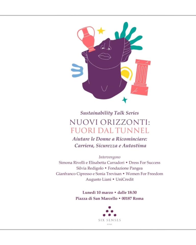 Sustainability Talk Series: Nuovi orizzonti - fuori dal tunnel - Dress for Success Rome