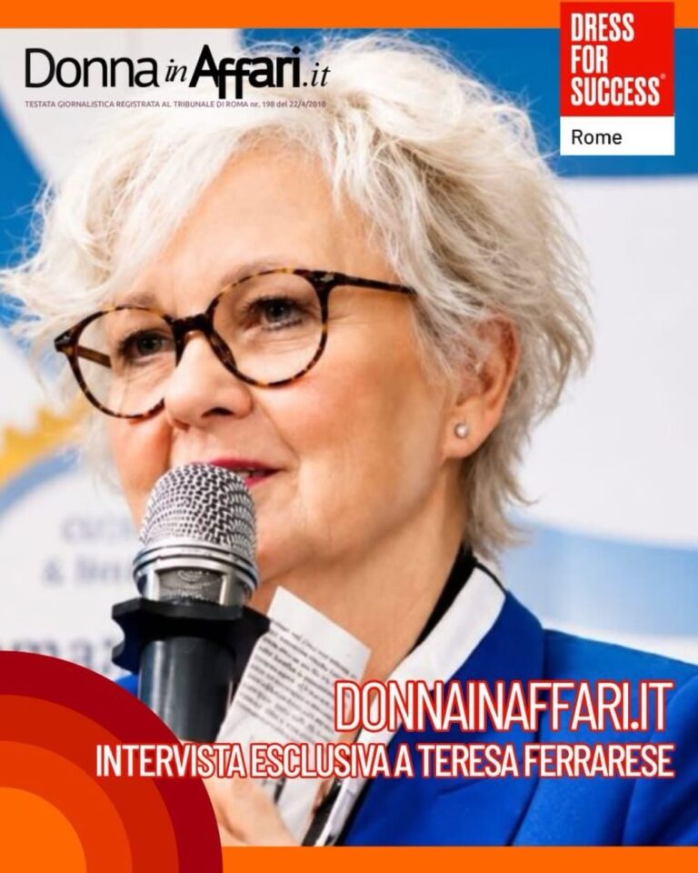 Teresa Ferrarese, presidente di Dress for Success Rome, intervistata da Donna in Affari