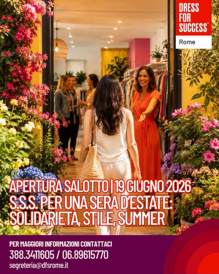 Serata S.S.S. al Salotto solidale di Dress for Success Rome