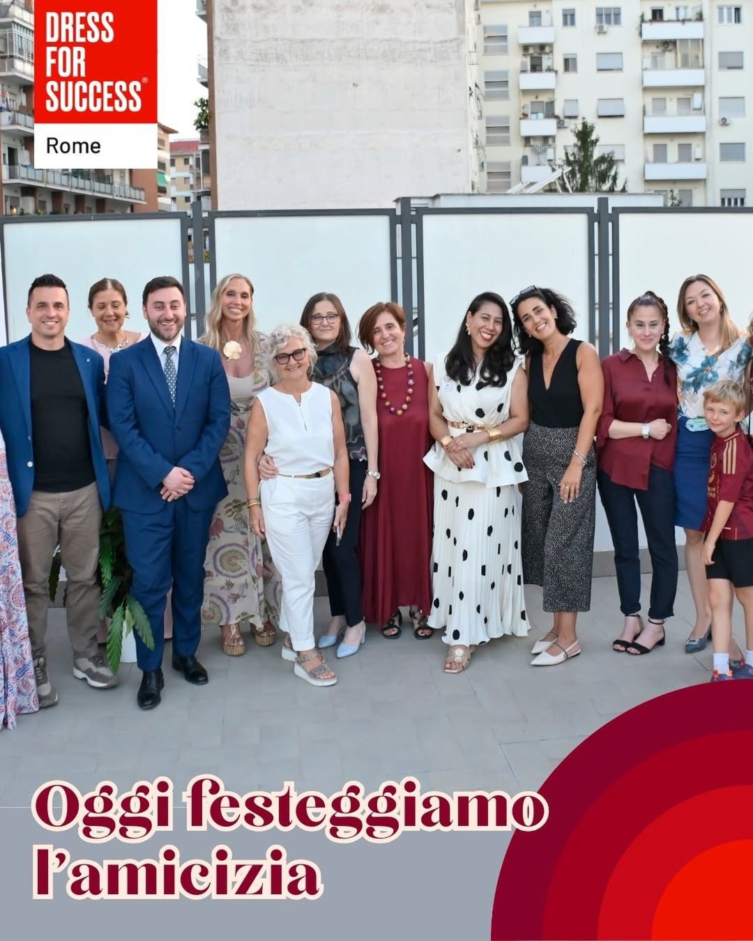 Volontarie e staff di Dress for Success Rome nella Giornata dell'Amicizia